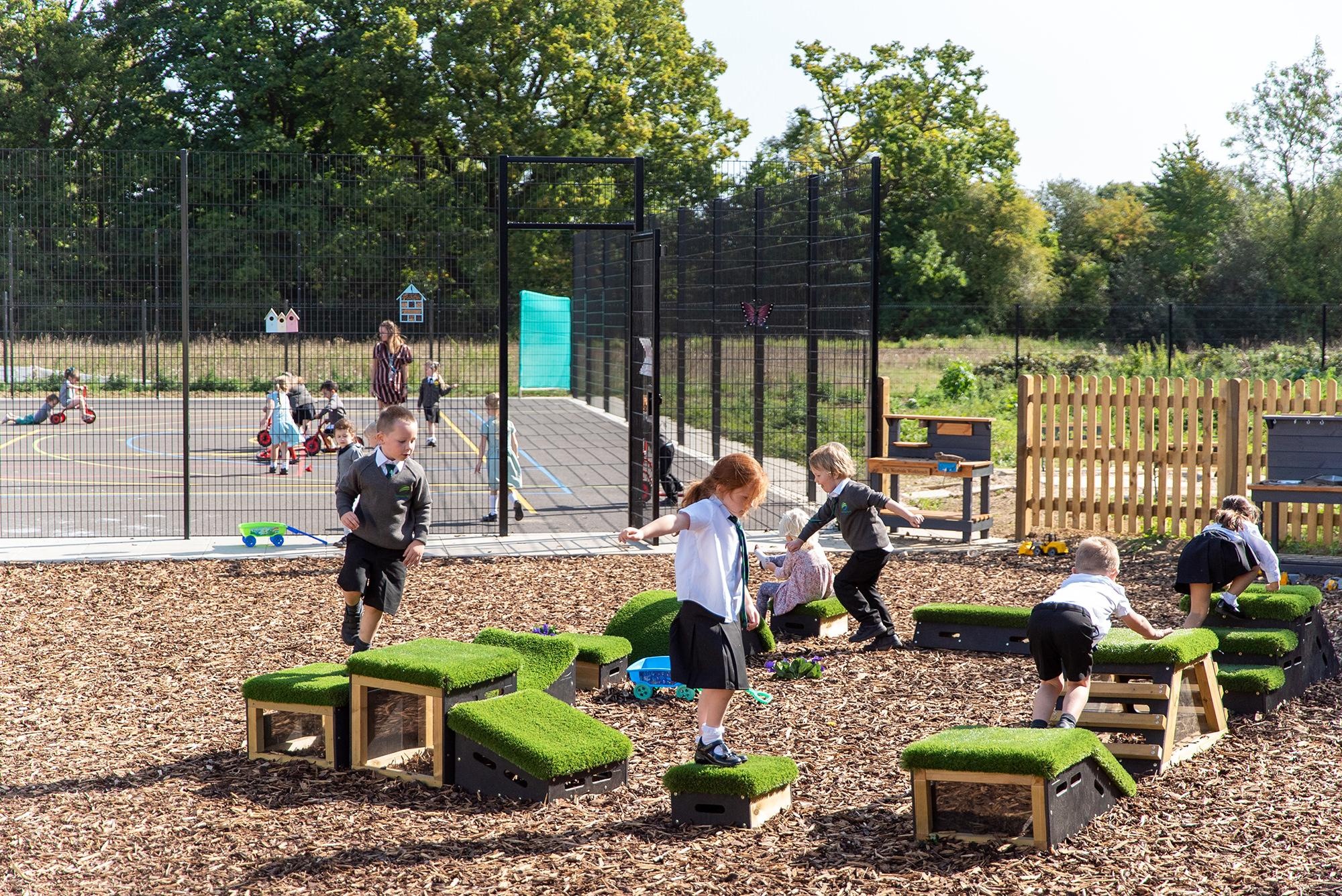Pupils outside Westvale Park Primary Academy